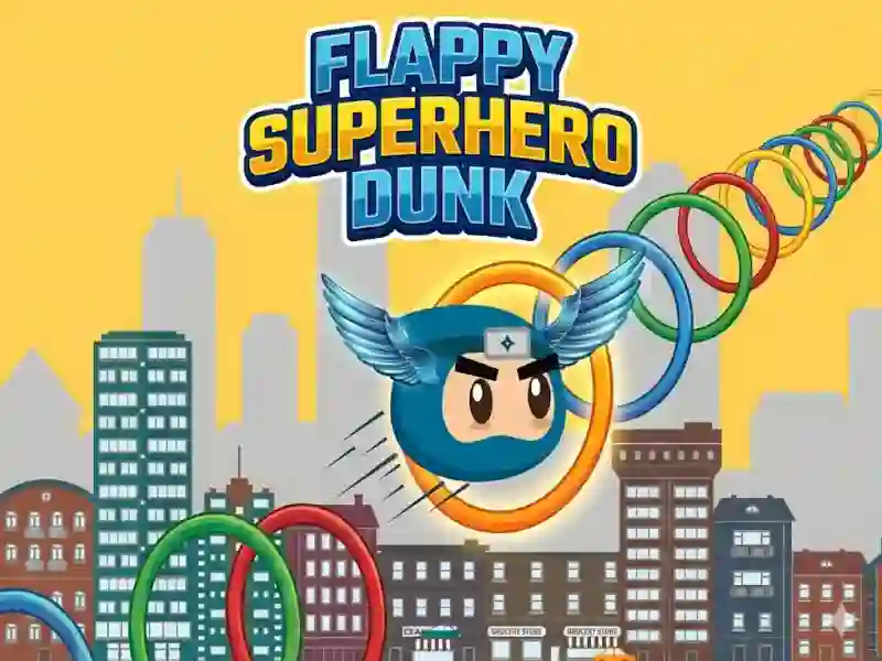 Joc Flappy Superhero Dunk on-line