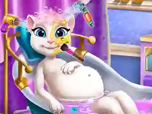 Joc Pregnant Kitty Spa on-line