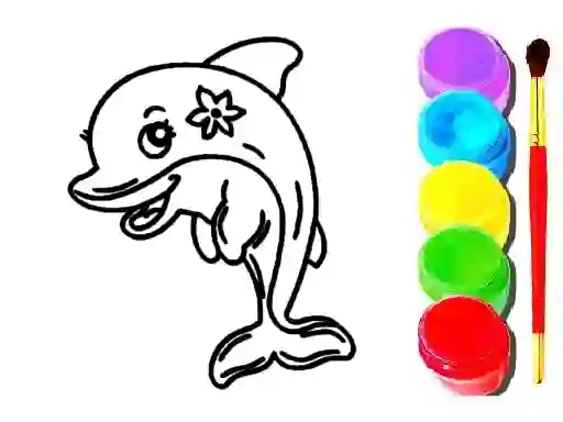 Joc Dolphin Coloring Book on-line