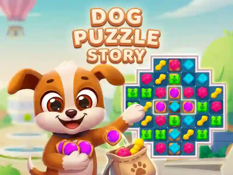 Joc Dog Puzzle Story on-line