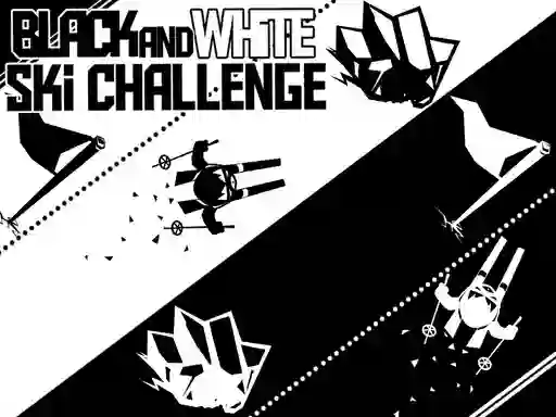 Joc Black and White Ski Challenge on-line