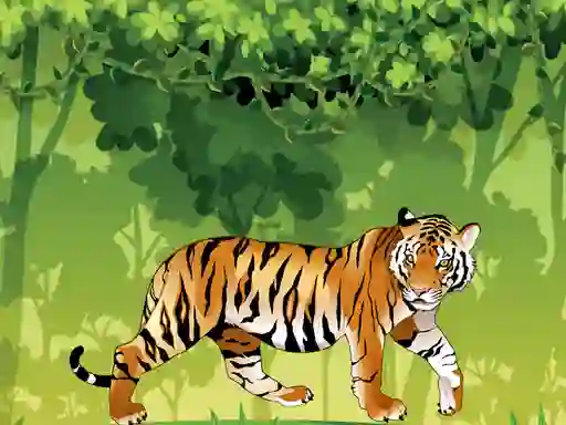 Joc Angry Tiger Coloring on-line
