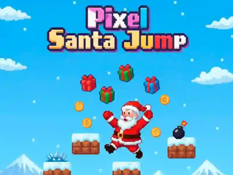 Joc Pixel Santa Jump on-line