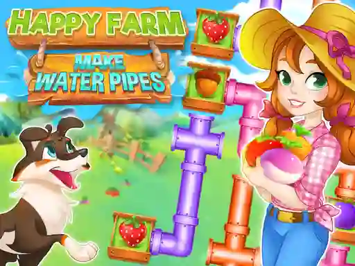 Joc Happy Farm Make Water Pipes on-line