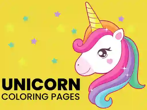Joc Unicorn Coloring Pages on-line