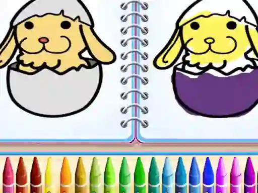 Joc Coloring Bunny Book on-line