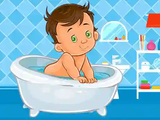 Joc Baby Bath Jigsaw on-line