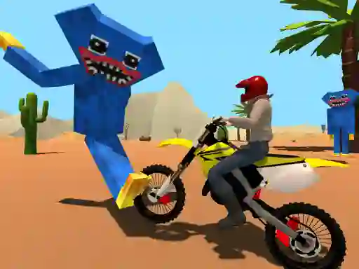 Joc Motoracer vs Huggy on-line