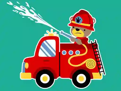 Joc Animal Firetrucks Match 3 on-line