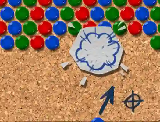 Joc Pinboard Bubble Shooter on-line