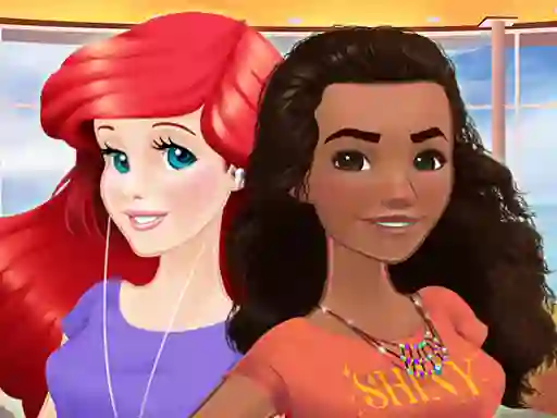 Joc Ariel and Moana Princess on Vacation on-line