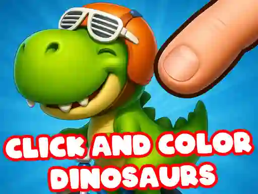 Joc Click And Colors Dinosaurs on-line