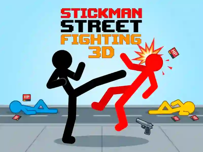 Joc Stickman Street Fighting 3d on-line