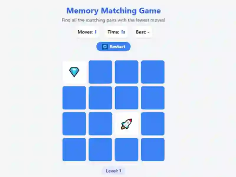 Joc Memory Matching Game on-line