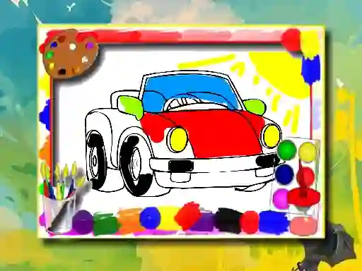 Joc Cartoon Cars Coloring Book on-line