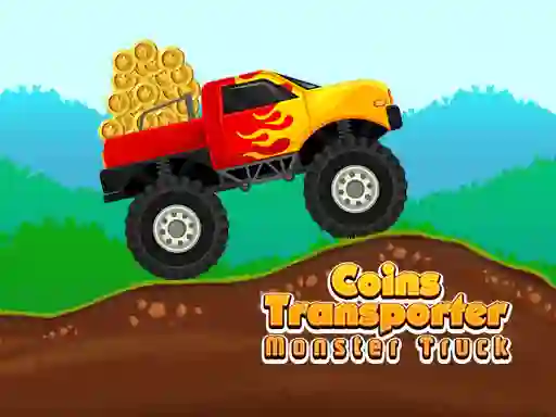 Joc Coins Transporter Monster Truck on-line