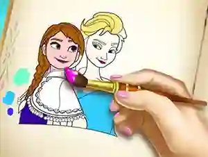 Joc Ice Kingdom Coloring Book on-line