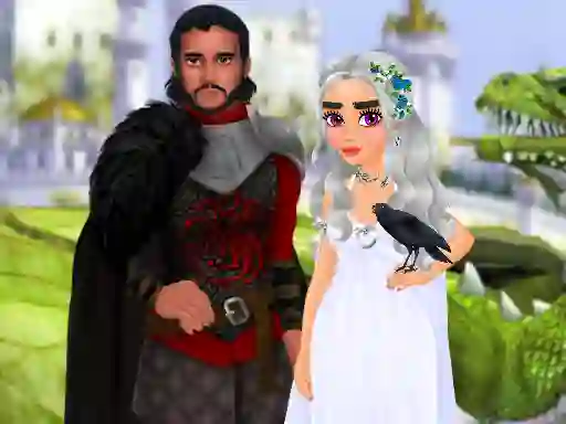 Joc Dragon Queen Wedding Dress on-line