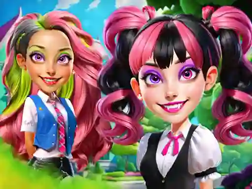 Joc Princesses at Horror School on-line