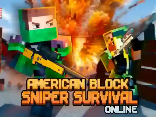 Joc American Block Sniper Survival Online on-line