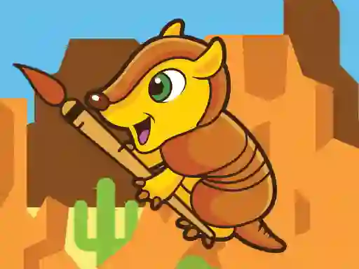 Joc Happy Armadillo Coloring on-line