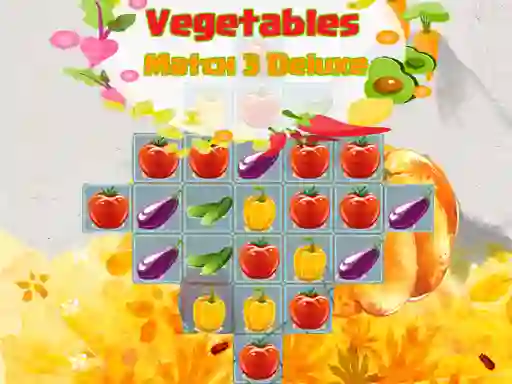 Joc Vegetables Match 3 Deluxe on-line