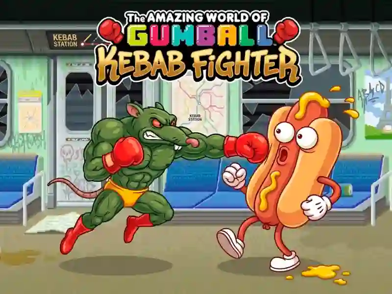 Joc The Amazing World of Gumball Kebab Fighter on-line