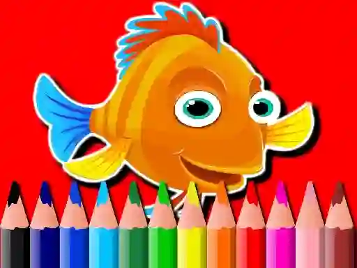 Joc Back To School: Fish Coloring Book on-line
