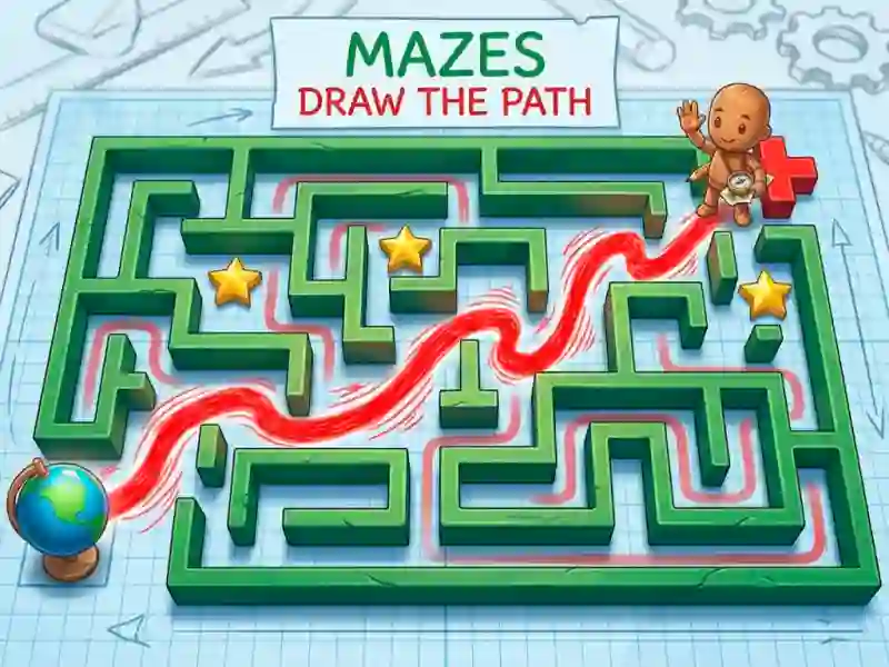 Joc Mazes Draw The Path on-line