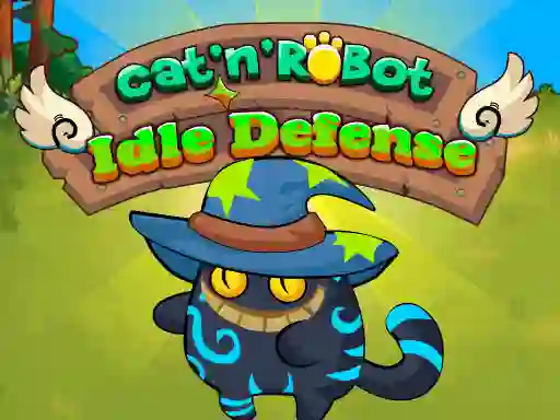 Joc Cat'n' Robot Idle Defense on-line