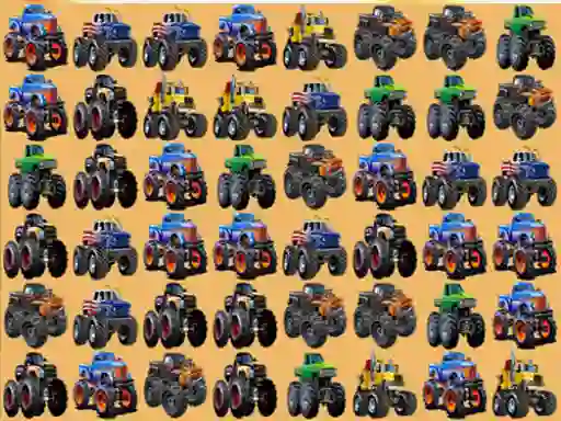 Joc Monsters Trucks Match 3 on-line