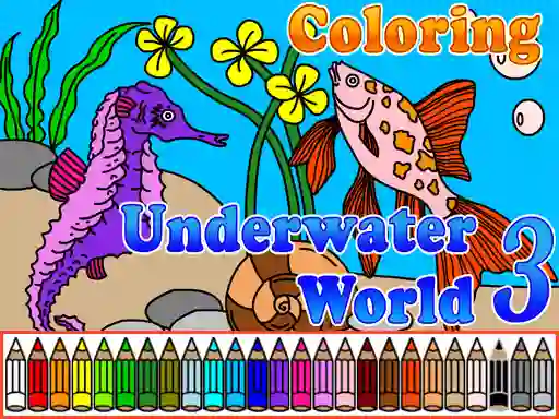 Joc Сoloring Underwater World 3 on-line