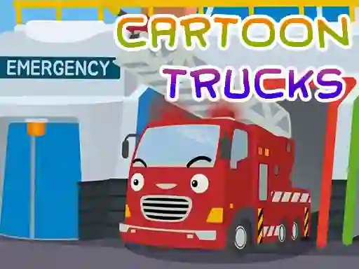 Joc Cartoon Trucks Jigsaw on-line