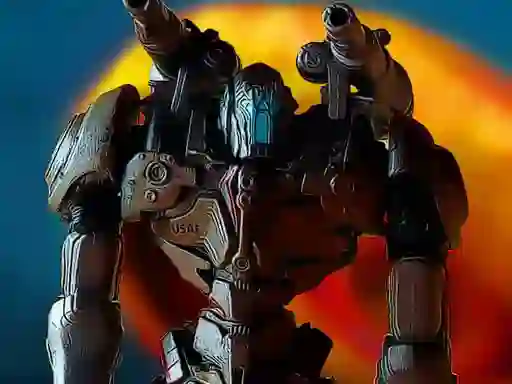 Joc Metal Robot Puzzle on-line