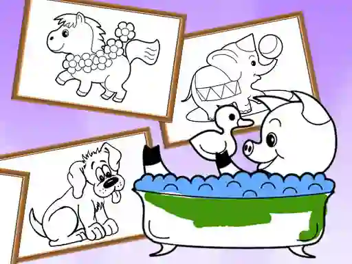 Joc Cartoon Coloring for Kids Animals on-line