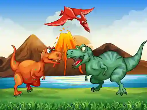 Joc Colorful Dinosaurs Match 3 on-line