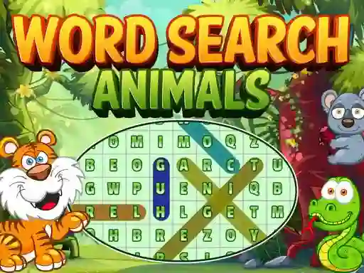 Joc Word Search Animals on-line