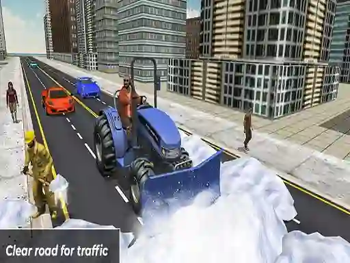 Joc Grand Snow Clean Road Driving Simulator on-line