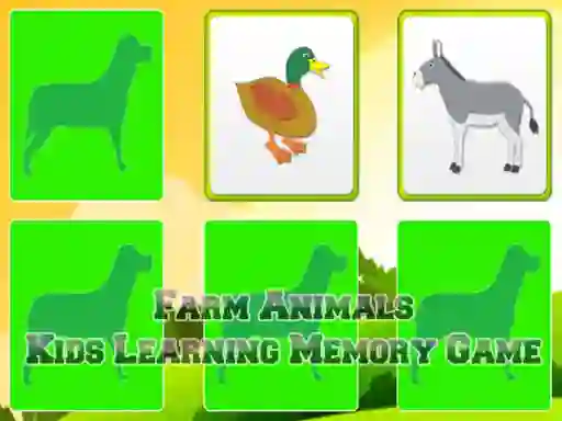 Joc Farm Animals Kids Learning  Memory on-line