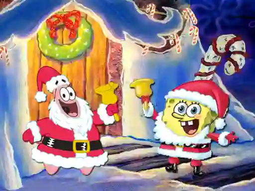 Joc SpongeBob Christmas Jigsaw Puzzle on-line