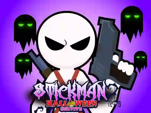 Joc Stickman Halloween Survive on-line