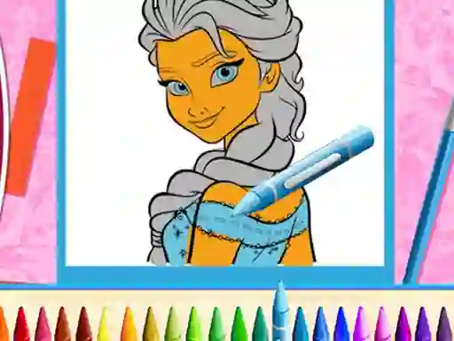 Joc The Princess Sisters Coloring on-line