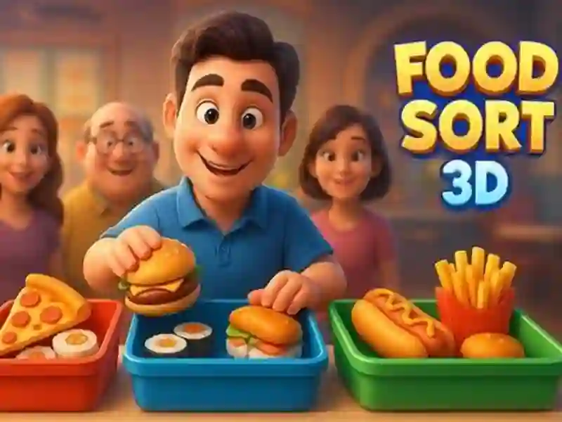 Joc Food Sort 3D on-line