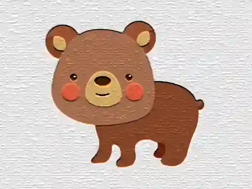 Joc Cartoon Bear Puzzle on-line