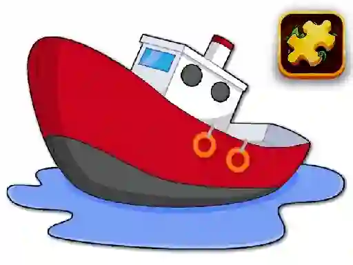 Joc Cartoon Ship Puzzle on-line