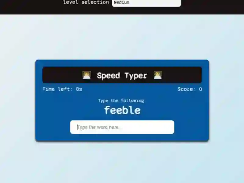 Joc Speed Typer on-line