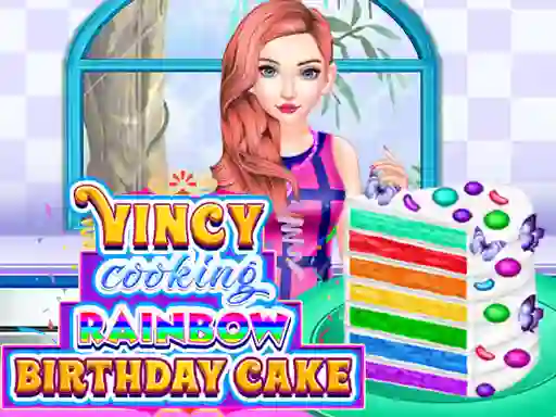 Joc Vincy Cooking Rainbow Birthday Cake on-line