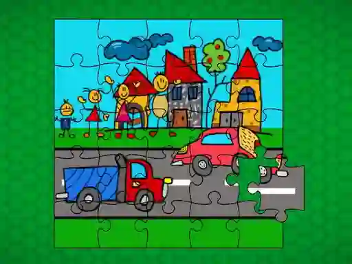 Joc Stick Family Fun Time Jigsaw on-line