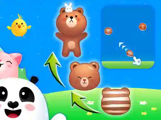 Joc Animal Merge: Bubble Shooter on-line
