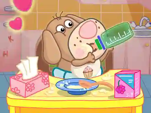 Joc Hippo Baby Care Game on-line